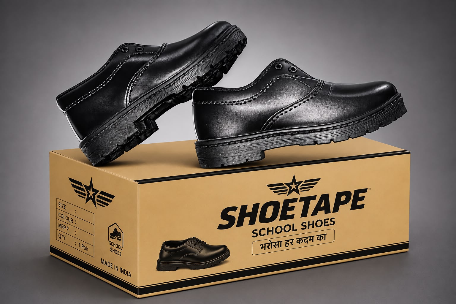 SHOETAPE Classic School Shoe